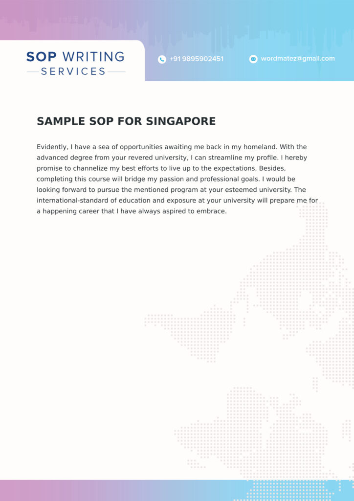 Sample sop for singapore4