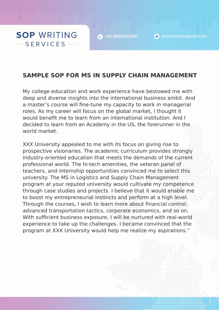 Sample sop for supply chain management3