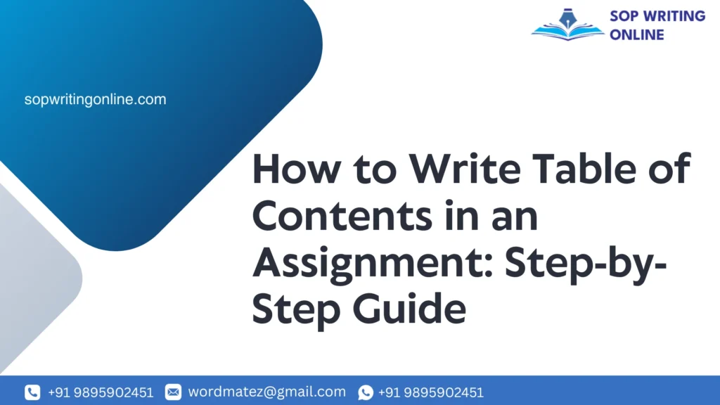 Assignment Writing Services